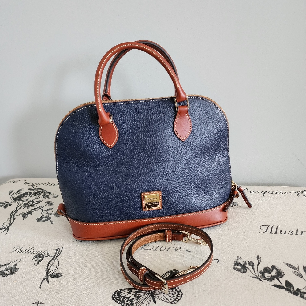 Dooney and Bourke Pebble grain zip satchel